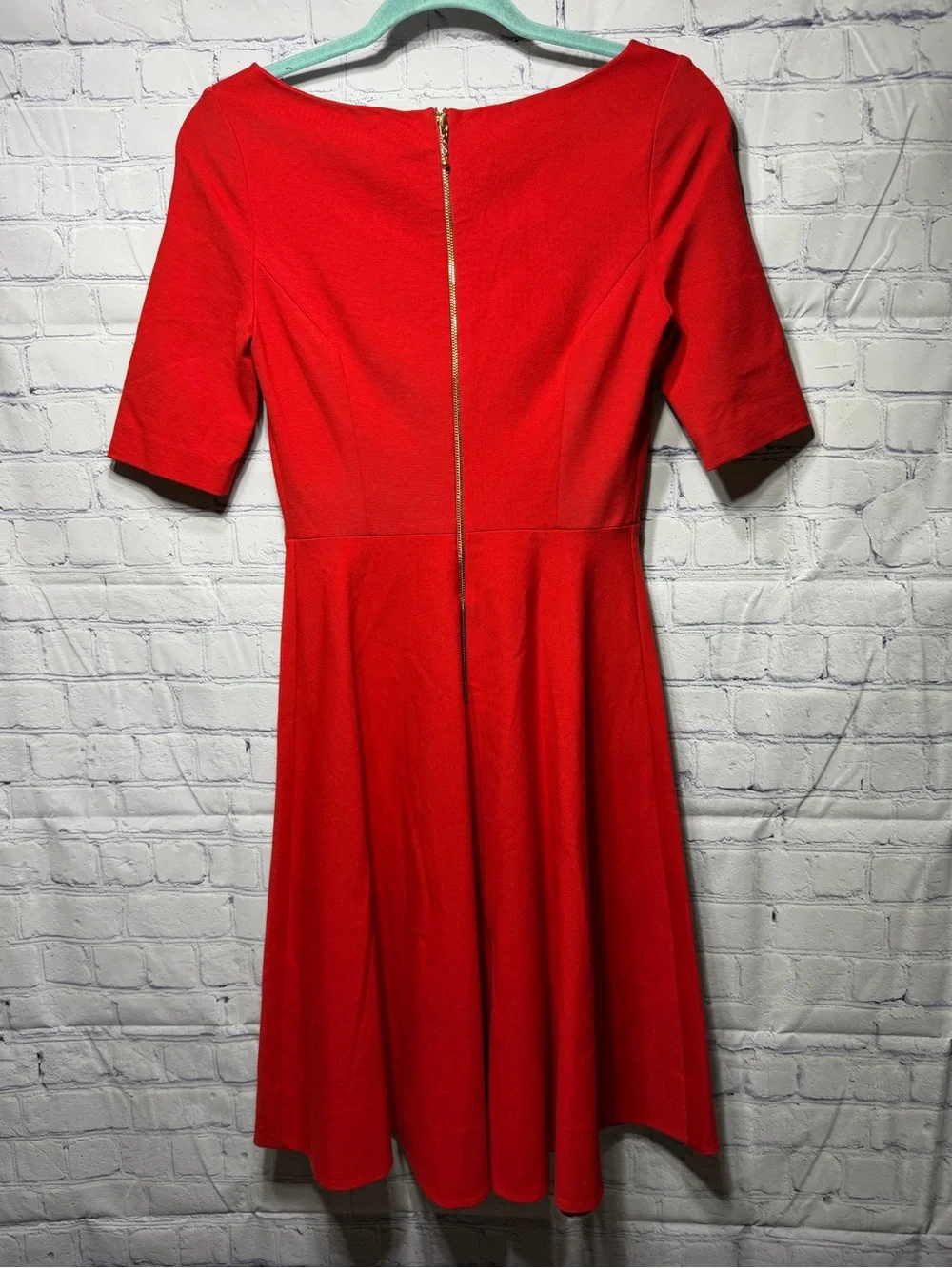 Kate Spade Womens Short Sleeve Scoop Neck Dress Red Sz 2 Preppy Old Money